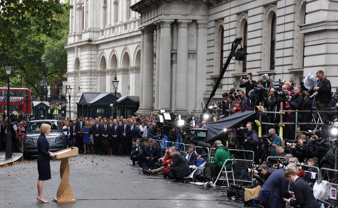 Liz Truss makes her first address as PM on 6 September | Credit: Number 10, Flickr Liz Truss makes her first address as PM on 6 September | Credit: Number 10, Flickr